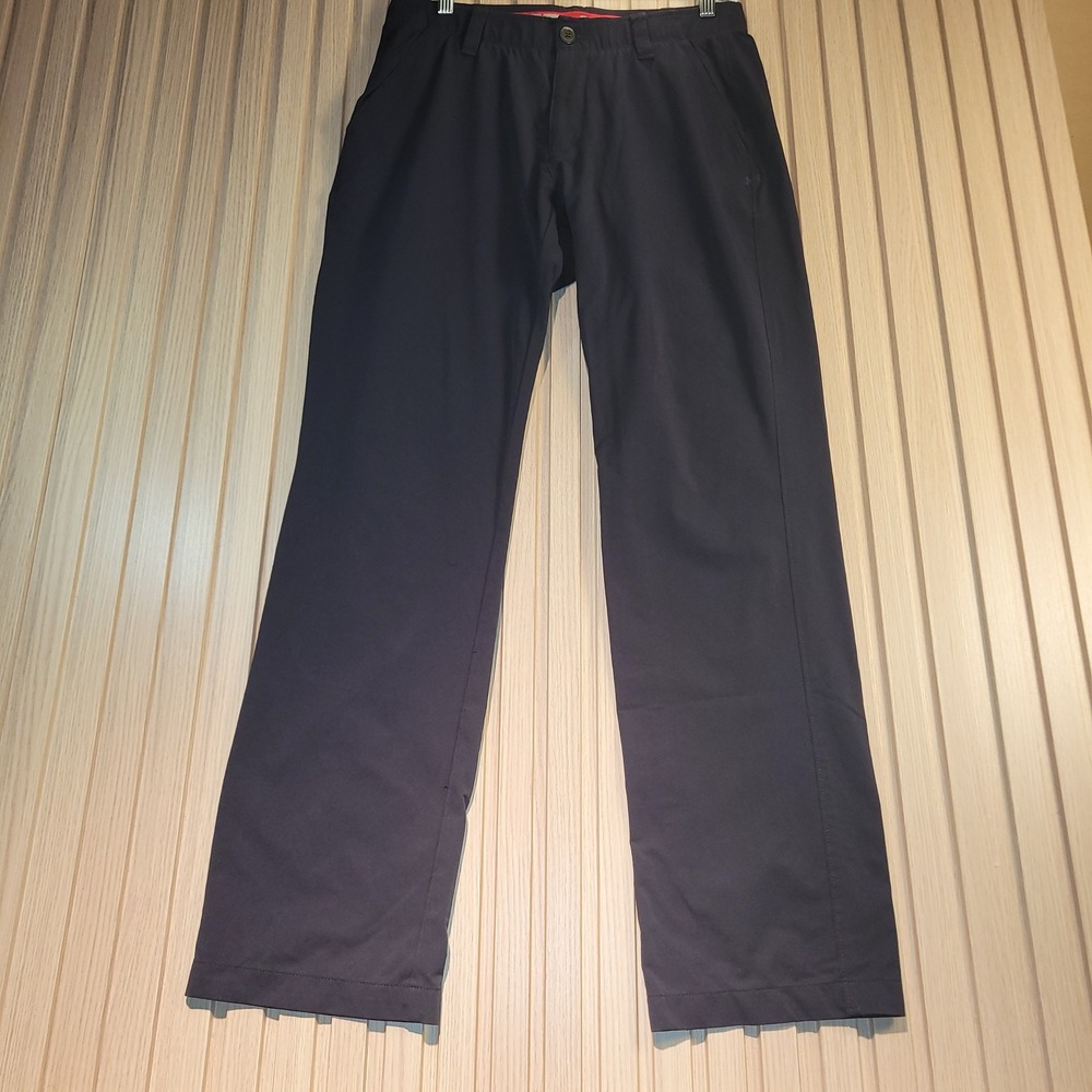 Under Armour Mens Golf Pants Navy Blue Straight Leg 32x32 Performance Trousers